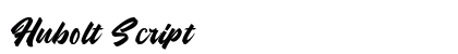 Hubolt Script preview