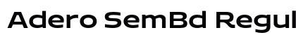 Adero SemBd Regular preview Adero SemBd Regular preview