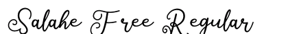 Salahe Free Regular (OpenType) Font Preview