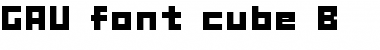 GAU_font_cube_B Regular Font