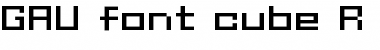 GAU_font_cube_R Regular Font