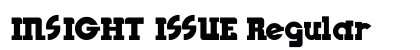 INSIGHT ISSUE Regular Font Preview