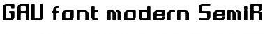 GAU_font_modern Font