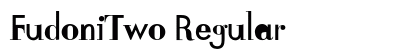 FudoniTwo Regular Font Preview