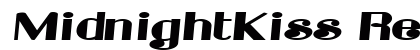 MidnightKiss Regular Font Preview