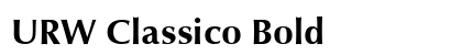 URW Classico Bold font free download