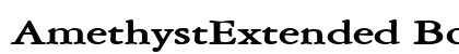 AmethystExtended Bold Font Preview