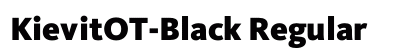 KievitOT-Black Regular preview