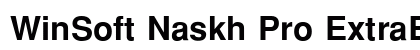 WinSoft Naskh Pro ExtraBold preview