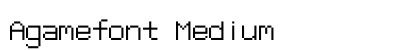 Agamefont Medium font free download