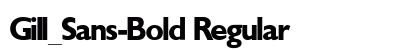 Gill_Sans-Bold Regular font free download