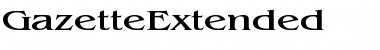 GazetteExtended Font