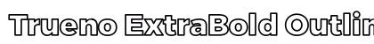 Trueno ExtraBold Outline Preview