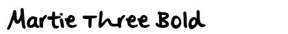 Martie Three Bold Font Preview