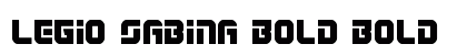 Legio Sabina Bold Bold Font Legio Sabina Bold Bold Font Preview