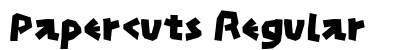 Papercuts Regular Font Preview