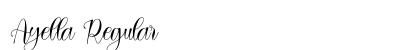 Ayella Regular Font Preview