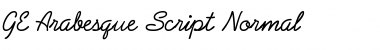 GE Arabesque Script Normal Font