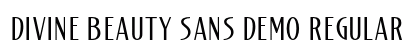 Divine Beauty Sans Demo Regular Font Divine Beauty Sans Demo Regular Font Preview