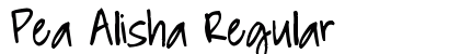 Pea Alisha Regular Font Preview