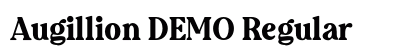Augillion DEMO Regular Font Preview