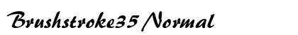 Brushstroke35 Normal font free download