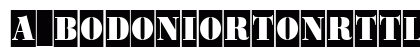 a_BodoniOrtoNrTtlCm Regular Font Preview