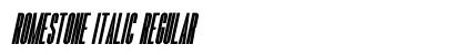 Romestone Italic Regular Font Preview