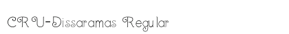 CRU-Dissaramas Regular Font CRU-Dissaramas Regular Font Preview