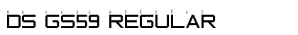 DS GS59 Regular Font Preview