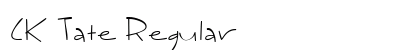 CK Tate Regular Font Preview