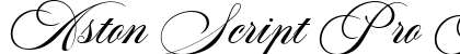 Aston Script Pro Bold Bold font free download