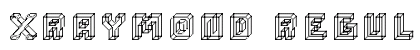 xraymond Regular Font Preview