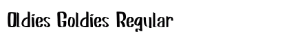 Oldies Goldies Regular Font Oldies Goldies Regular Font Preview