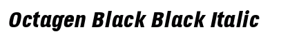 Octagen Black Black Italic preview Octagen Black Black Italic preview