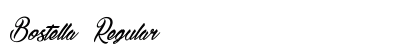 Bostella￿ Regular Font Preview