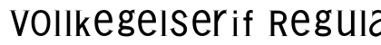 VollkegelSerif Regular