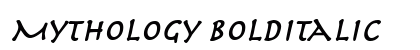 Mythology BoldItalic Font Mythology BoldItalic Font Preview