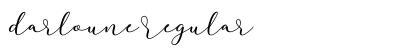 darloune Regular Font Preview