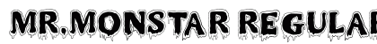 MR.MONSTAR Regular Font Preview