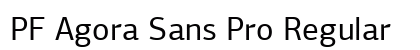 PF Agora Sans Pro Regular font free download