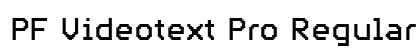 PF Videotext Pro Regular font free download