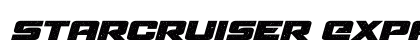Starcruiser Expanded Italic Expanded Italic preview