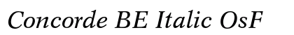 Concorde BE Italic OsF preview