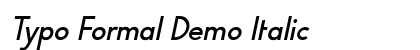 Typo Formal Demo Italic preview