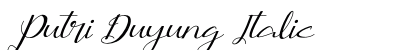 Putri Duyung Italic preview Putri Duyung Italic preview