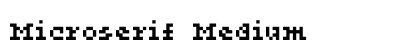 Microserif Medium Font Preview