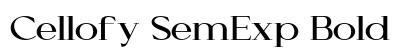Cellofy SemExp Bold preview Cellofy SemExp Bold preview