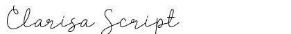 Clarisa Script Font Preview