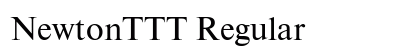 NewtonTTT Regular Font Preview